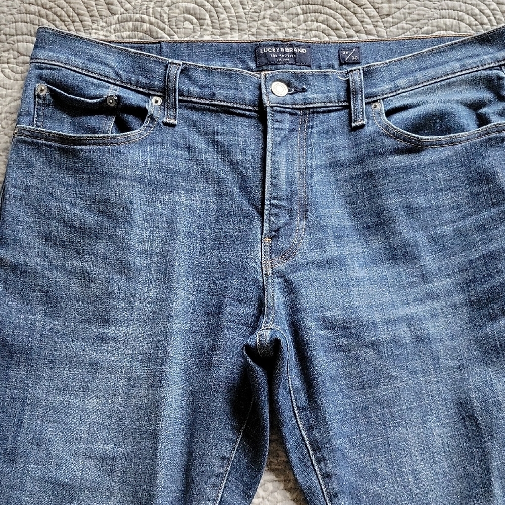 Lucky Brand Indigo Blue Straight-Leg Jeans 36/30
